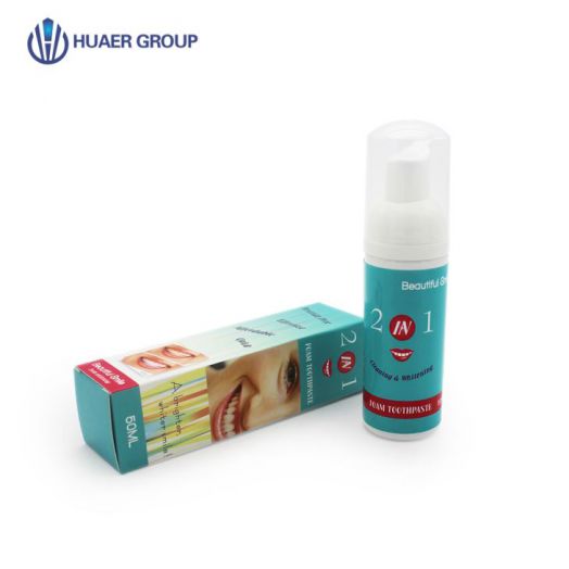 2 in 1 Hydrogen Peroxide Foam Toothpaste